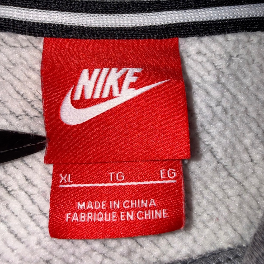 Nike Women's Rally Metallic Graphic Funnel Neck Hoodie Gray Size XL 829634-091 - Picture 3 of 8